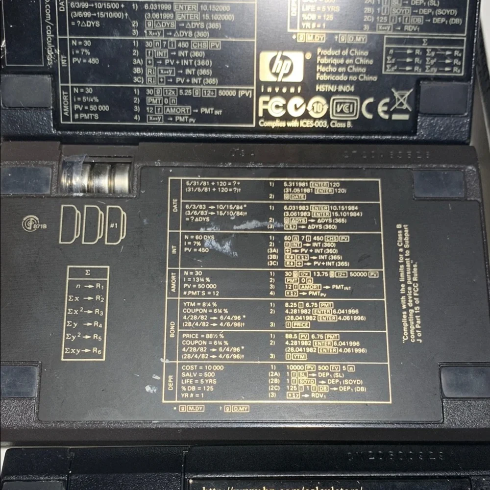 HP 12C Financial Calculator with Black and Gold Accents - Picture 7 of 10